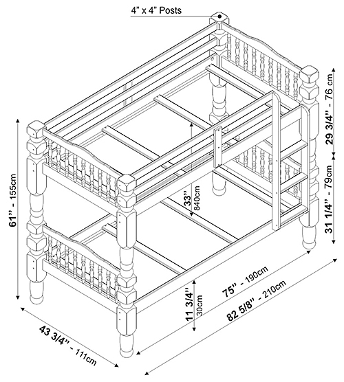 Palace Imports Dakota Twin Bunk Bed Honey Pine Assembly Instructions Click Here Dakota Bunk Bed With Drawers